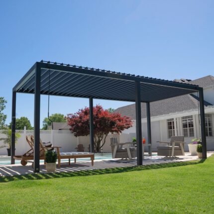 Backyard Discovery Sarasota Louvered Pergola | Free US Shipping
